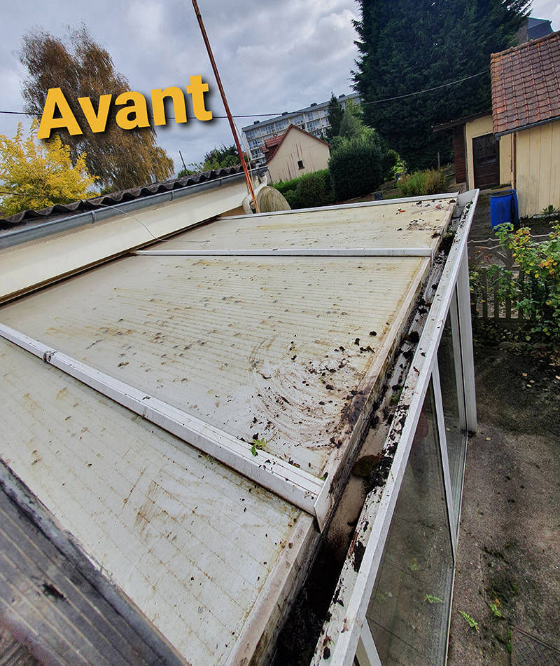 Photo Avant Nettoyage Toiture Véranda